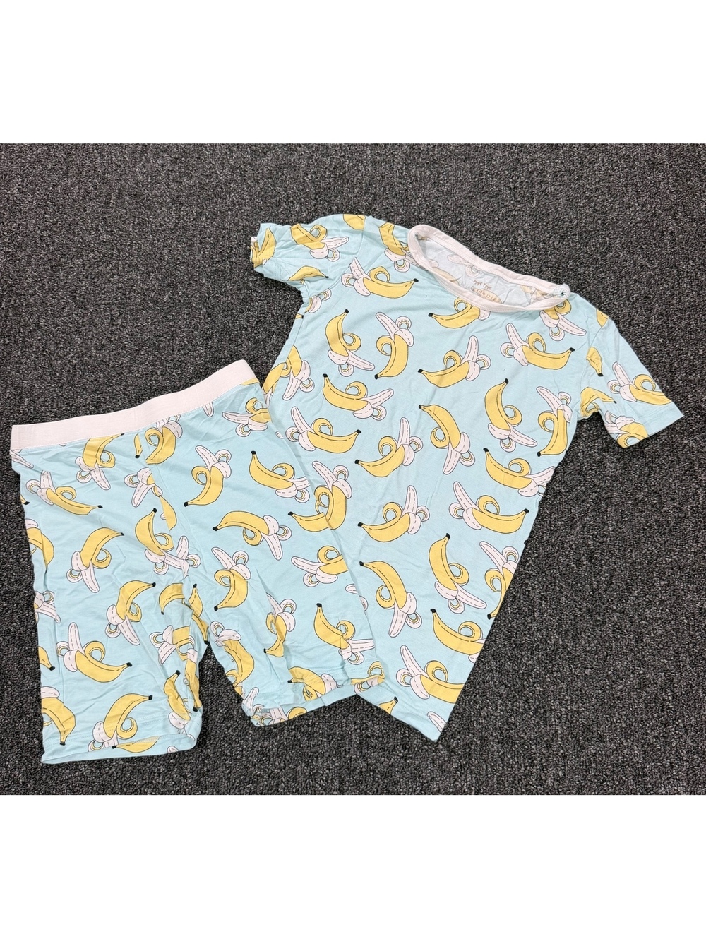 Little Sleepies short sleeve Banana Print Pajama Set Size 7/8